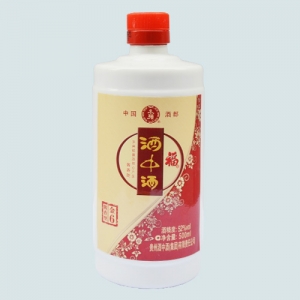 吕梁乳白陶瓷玻璃酒瓶